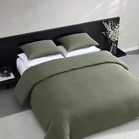 Carved Lines Matelesse Cotton Blend Duvet Set
