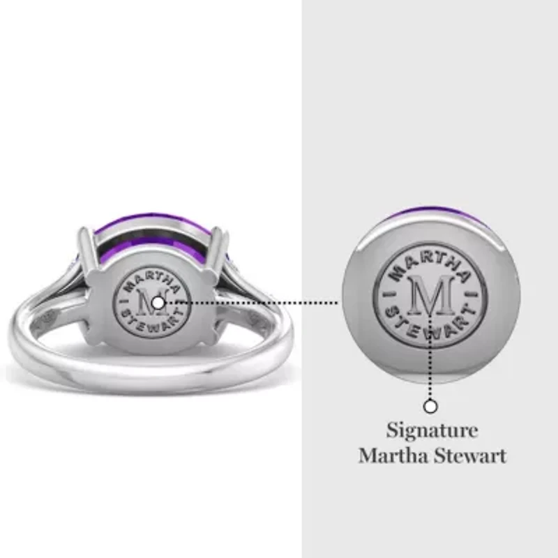 Lab Created 4 1/2 Carat Oval Shape Gemstone and Grown Diamond Ring Sterling Silver