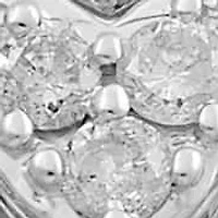 Womens Diamond Heart Ring