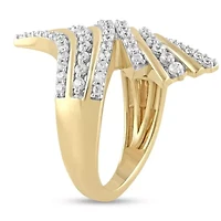 Lab Created Womens Diamond  BypassRing