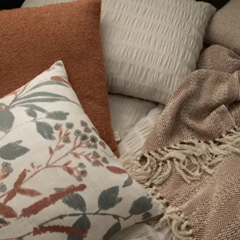 Ember Cotton Rich Boucle Decorative Pillow