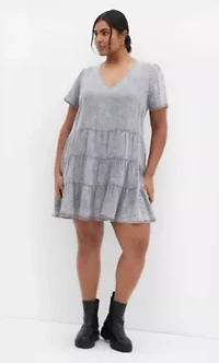 Denim Tier Dress