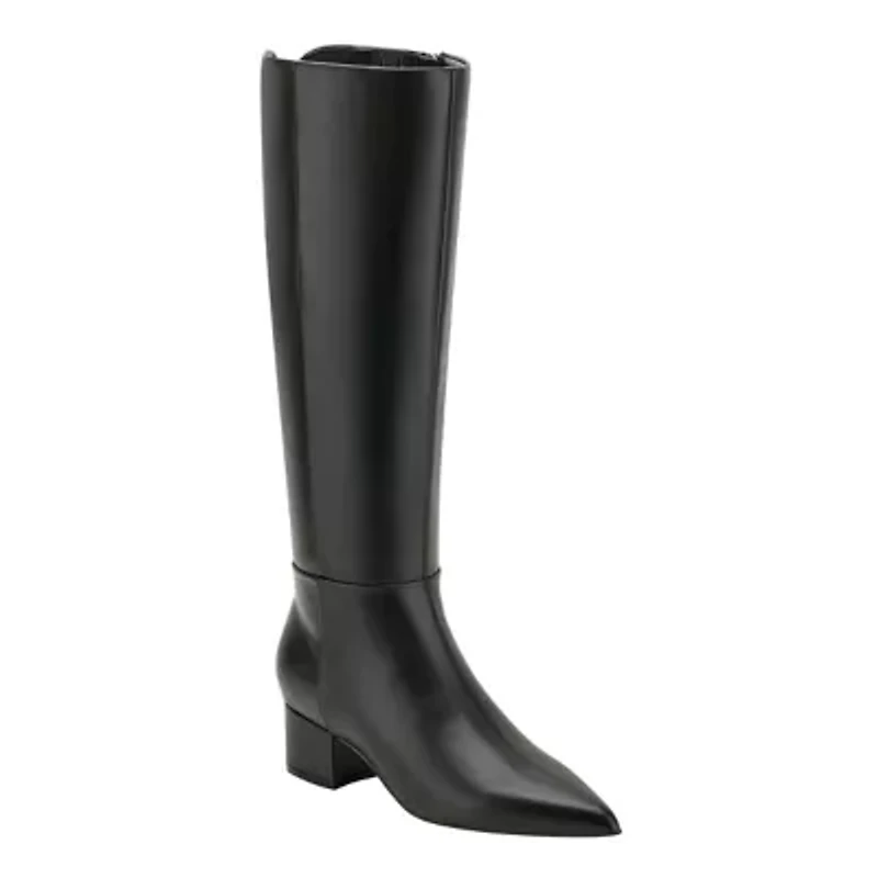 Gradia Wide Calf Pointy Toe Tall Shaft Dress Boots