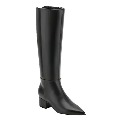 Gradia Wide Calf Pointy Toe Tall Shaft Dress Boots