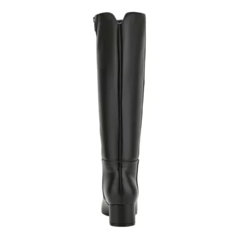 Gradia Wide Calf Pointy Toe Tall Shaft Dress Boots