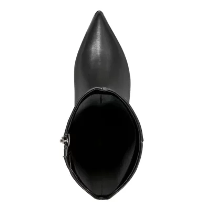 Glint Wide Calf Pointy Toe Tall Shaft Dress Boots