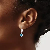 1.5 ct. t.w. Citrine Drop Earrings Rhodium-plated Sterling Silver