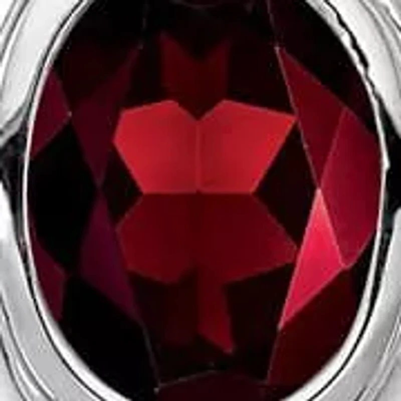 2.8 ct. t.w. Garnet Drop Earrings Rhodium-plated Sterling Silver