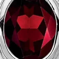 2.8 ct. t.w. Garnet Drop Earrings Rhodium-plated Sterling Silver