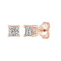 1/ ct. tw. Diamond Princess Friction Solitare Earring 14K Gold
