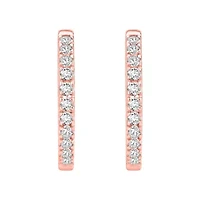 1 ct. tw. Diamond Hoop Earring 10K Gold