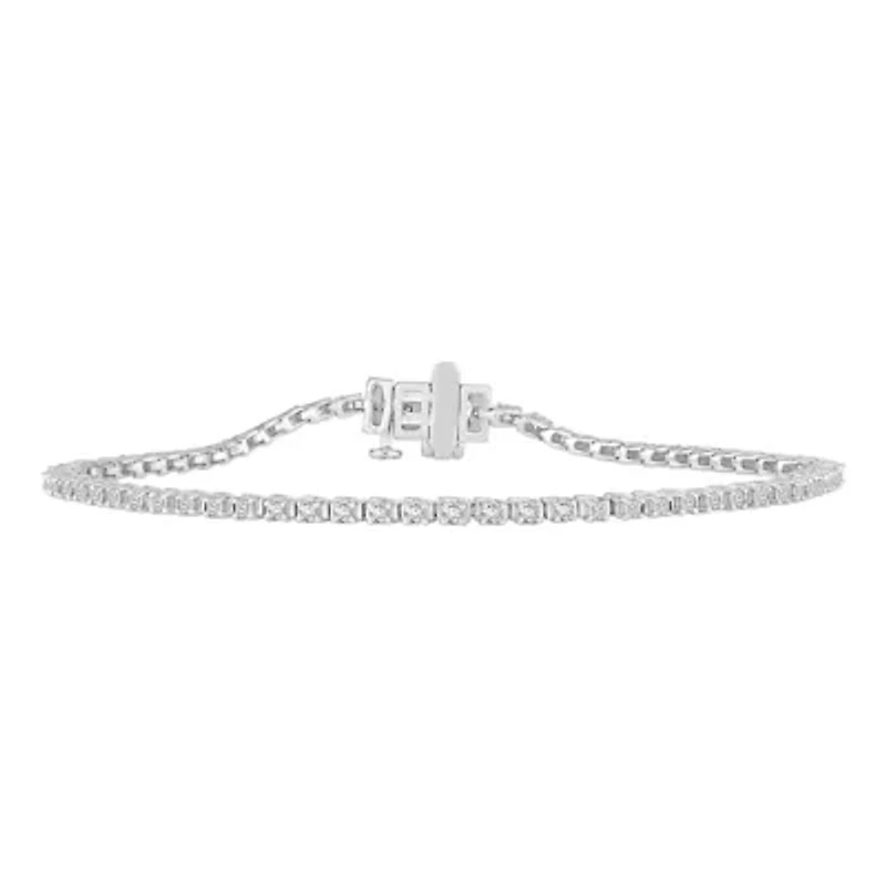 ct. tw. Diamond Tennis Bracelet 10K Gold