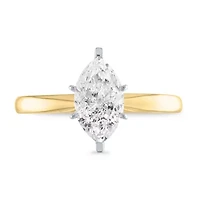 1/2 ct. tw. Diamond Marquise Solitare Ring in 14K Gold