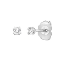 1/20 ct. tw. Diamond Heart Prongs Stud Earring 14K Gold