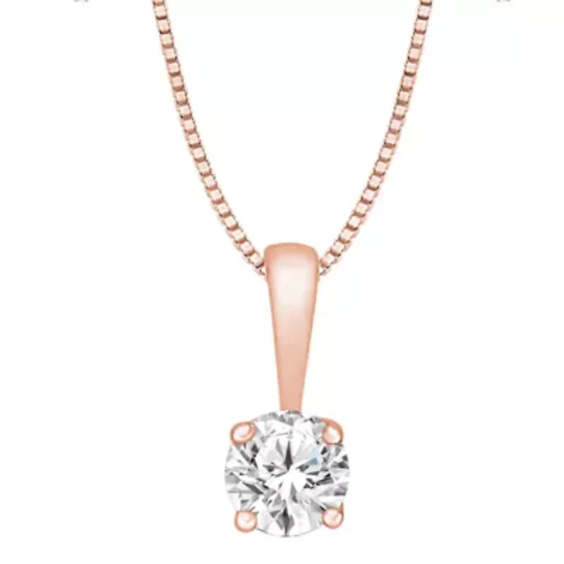 1/ ct. tw. Diamond Solitare Pendant 14K Gold
