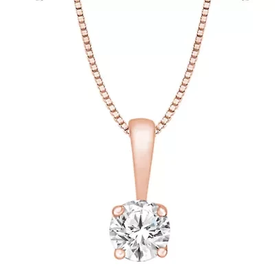 1/2 ct. tw. Diamond Solitare Pendant 14K Gold