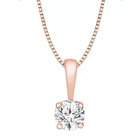 1/2 ct. tw. Diamond Solitare Pendant 14K Gold