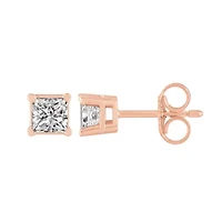 1/4 ct. tw. Diamond Princess Friction Stud Earring 14K Gold