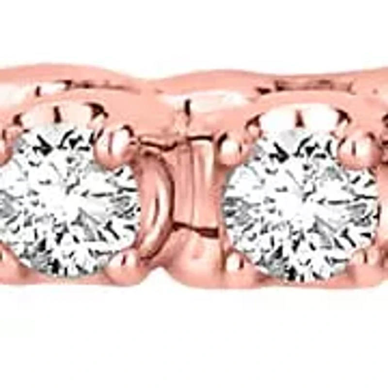 2 ct. tw. Diamond Straight Line Bracelet 10K Gold