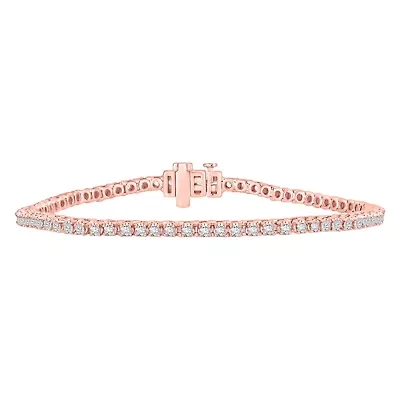 2 ct. tw. Diamond Straight Line Bracelet 10K Gold