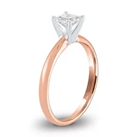 1/2 ct. tw. Diamond Princess Solitare Ring in 14K Gold
