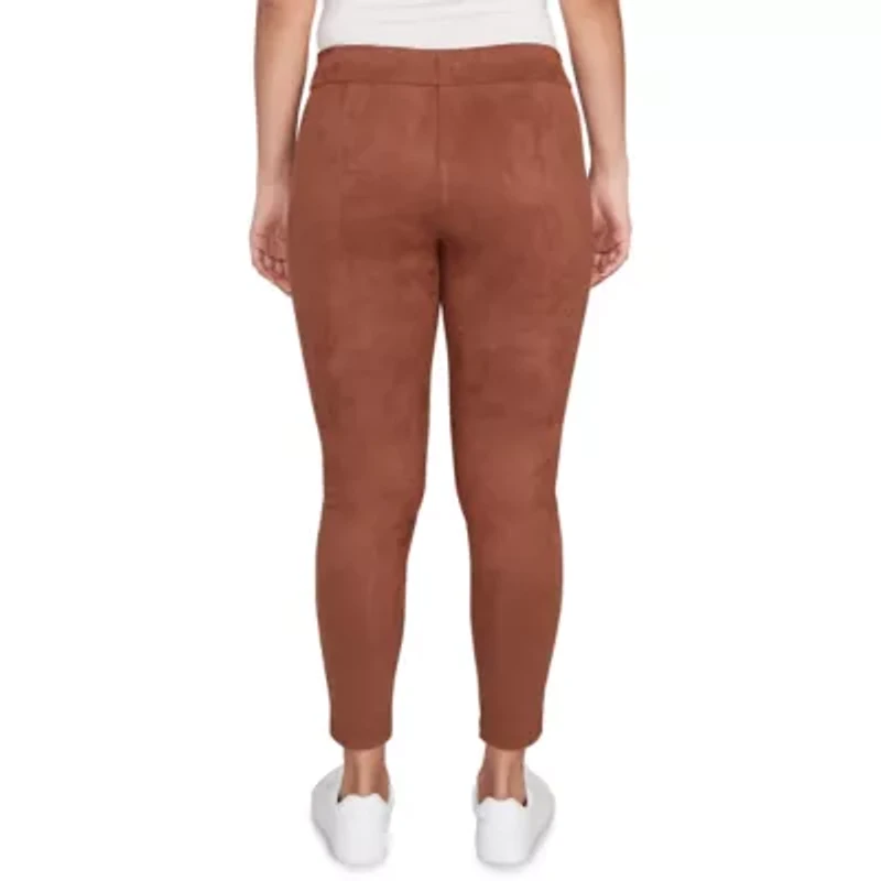 SOLID FAUX SUEDE PANT