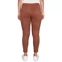 SOLID FAUX SUEDE PANT