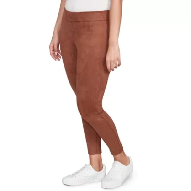 SOLID FAUX SUEDE PANT