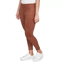 SOLID FAUX SUEDE PANT