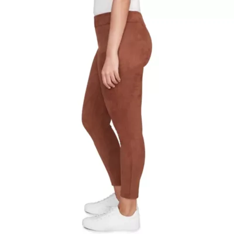 SOLID FAUX SUEDE PANT