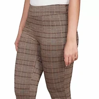PULL ON PLAID PANT