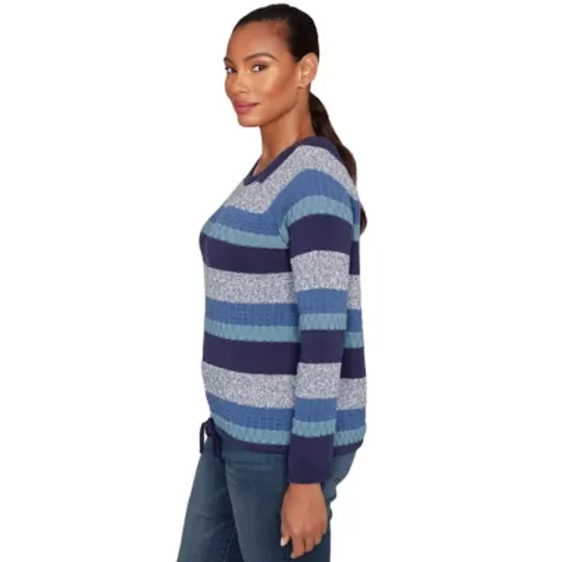 MARLED STRIPE BLOUSON PULLOVER