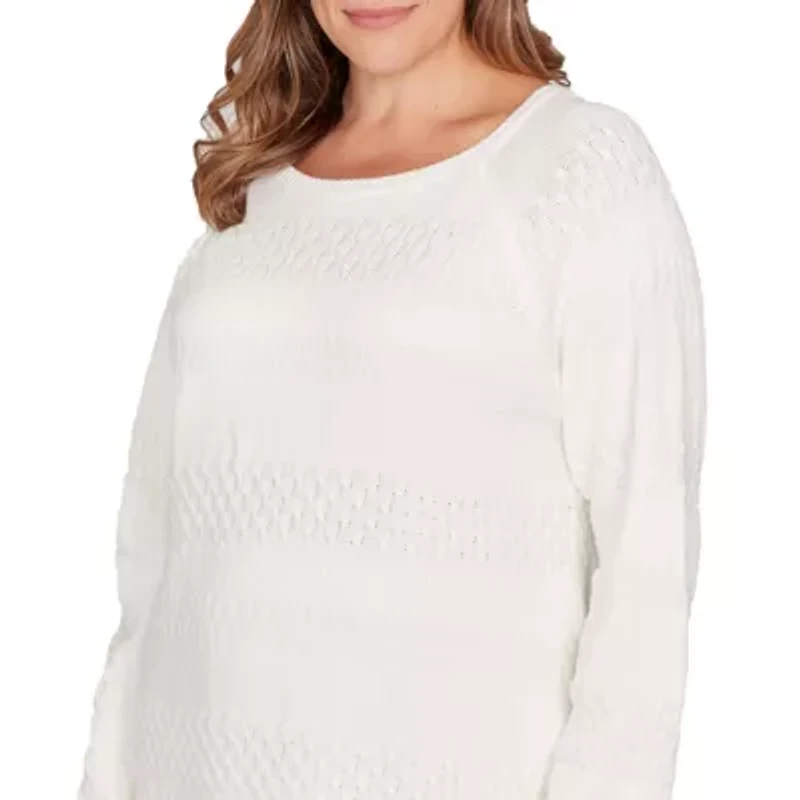 SOLID TEXTURE STRIPE BLOUSON PULLOVER