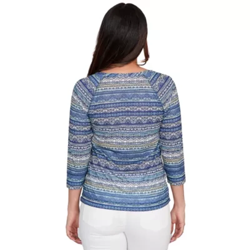 PRINTED TULIP HEM SLUB