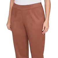 SOLID FAUX SUEDE PANT