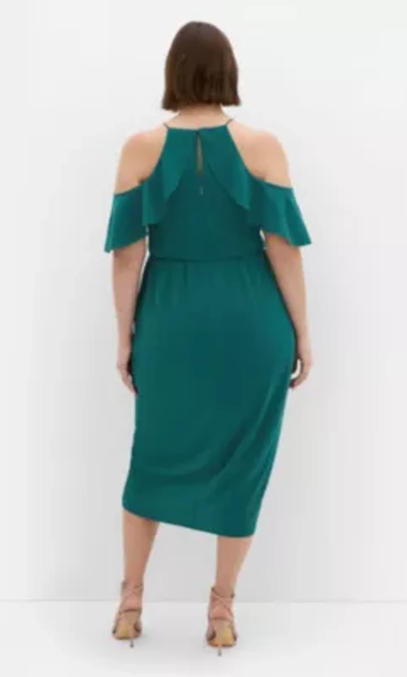 Love Siren Ruffle Shoulder Dress