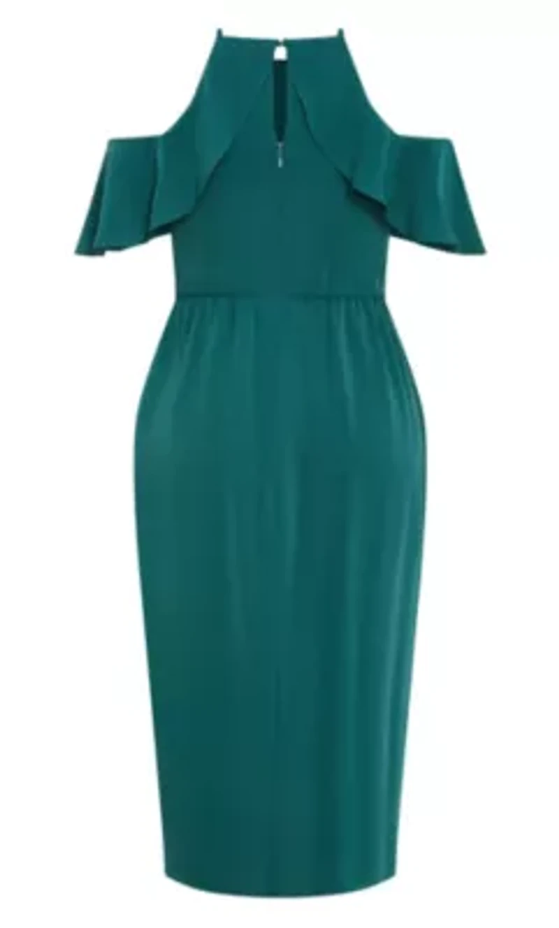 Love Siren Ruffle Shoulder Dress