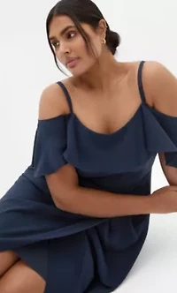 Flirtation Drape Midi Dress