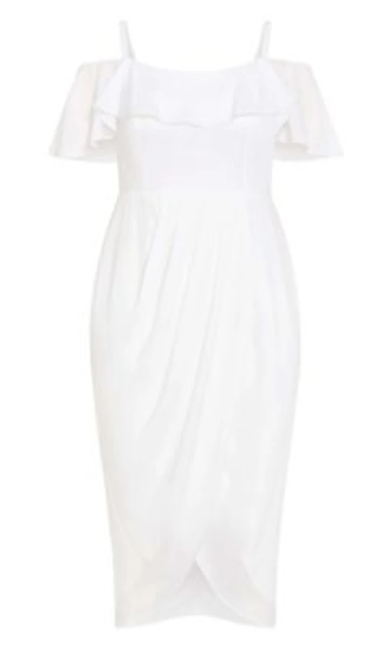 Flirtation Drape Midi Dress