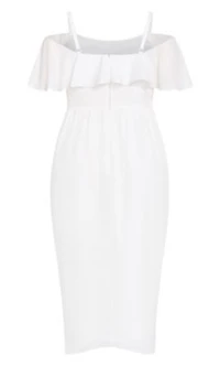 Flirtation Drape Midi Dress