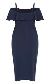 Flirtation Drape Midi Dress