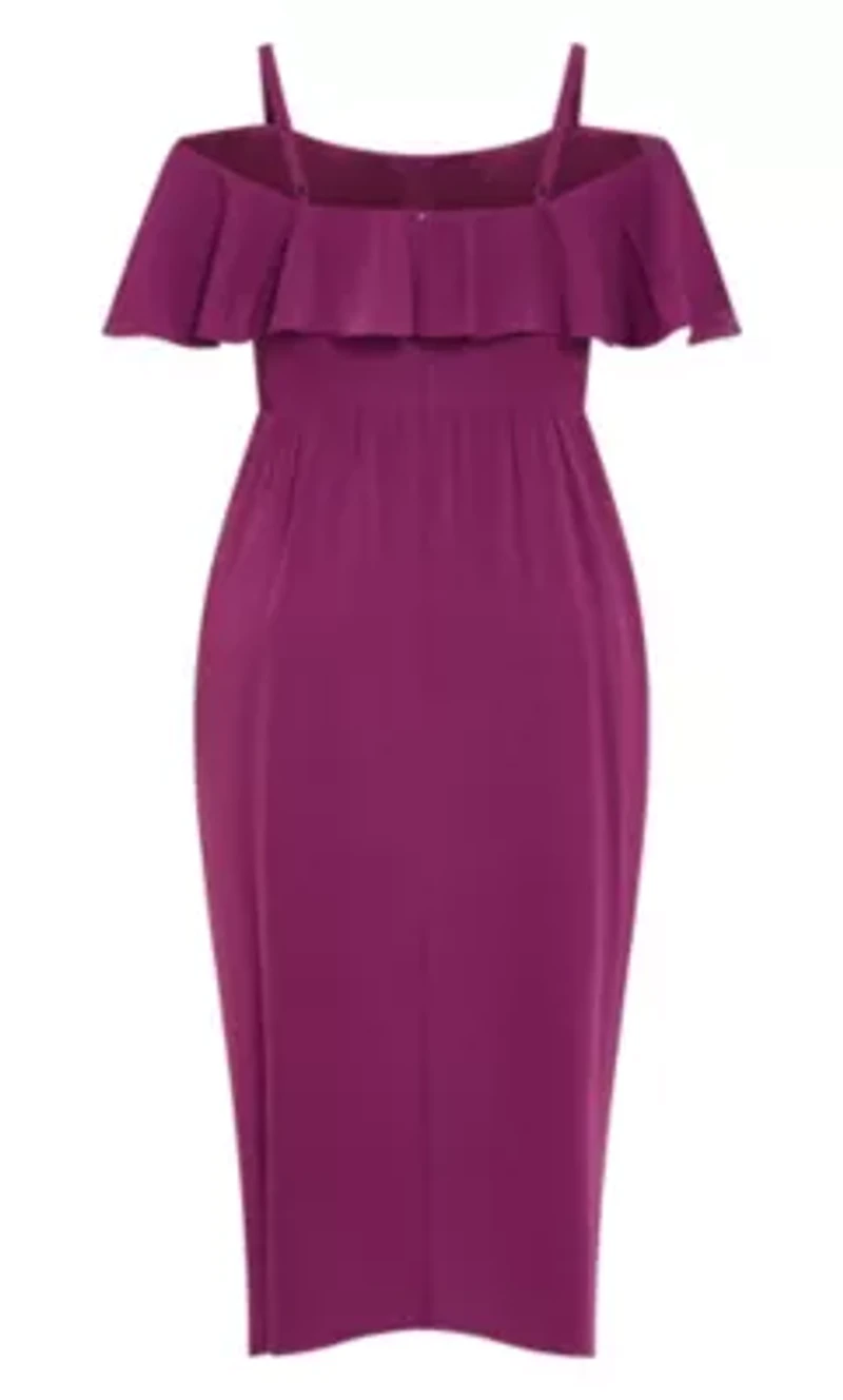 Flirtation Drape Midi Dress