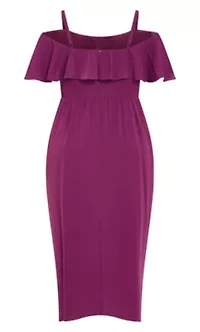 Flirtation Drape Midi Dress