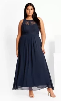 Panelled Bodice Maxi Dress
