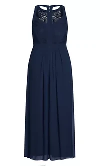 Panelled Bodice Maxi Dress