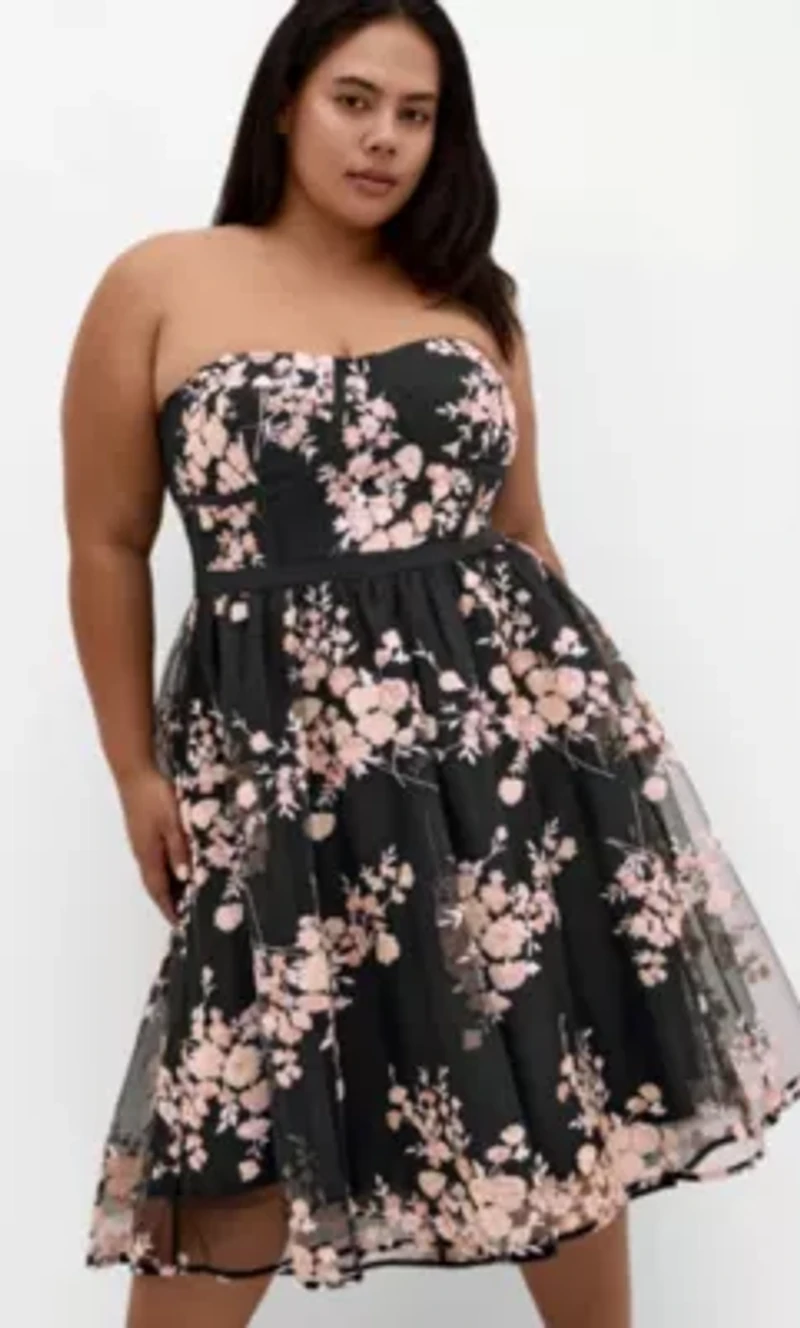 Ambrosia Strapless Tulle Dress