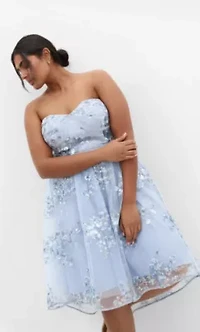 Ambrosia Strapless Tulle Dress