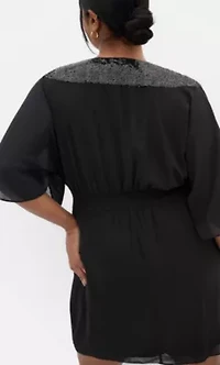 Sequin Wrap Dress