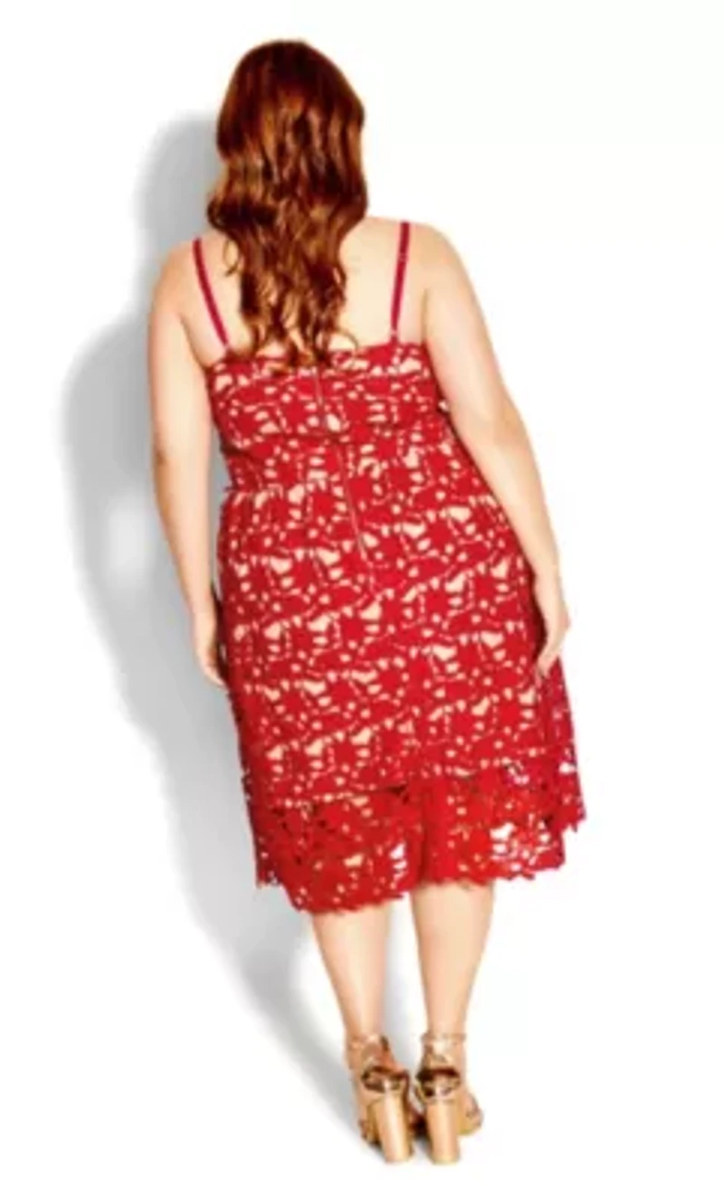 So Fancy Lace Fit And Flare Dress