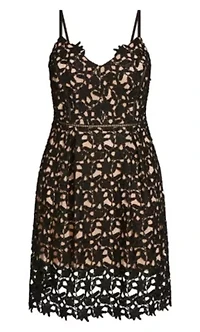 So Fancy Lace Fit And Flare Dress
